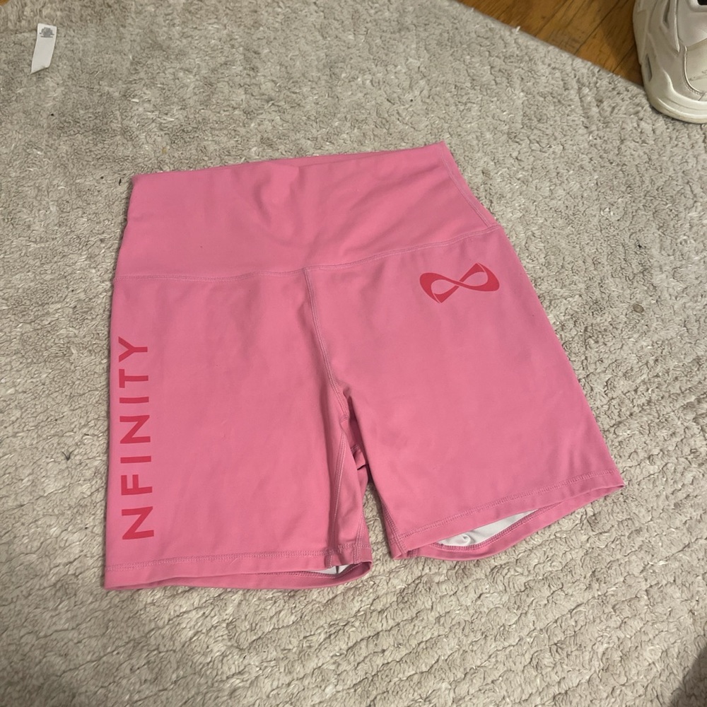 NFINITY Pink Athletic Shorts Soft Comfortable Fit